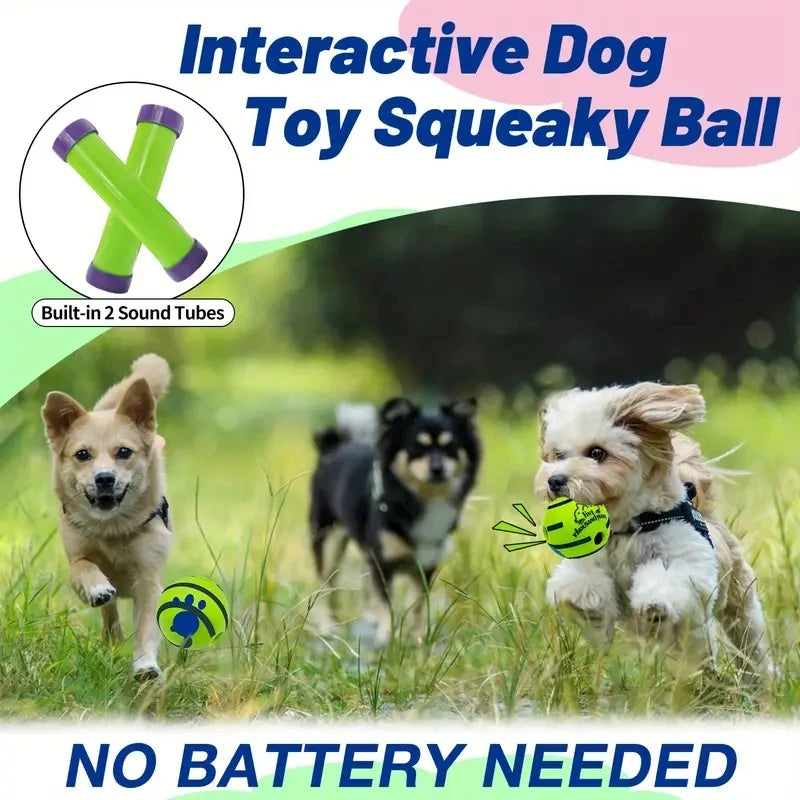 Interactive Giggle Ball for Dogs - IQ Training Toy for Mental Stimulation and Engaging Play