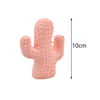 Safety Rubber Puppy Cat Dog Squeaky Toy Cactus Bone Pet Chew Toys for Small Dogs Teeth Cleaning Mascotas Accessories Suppiles