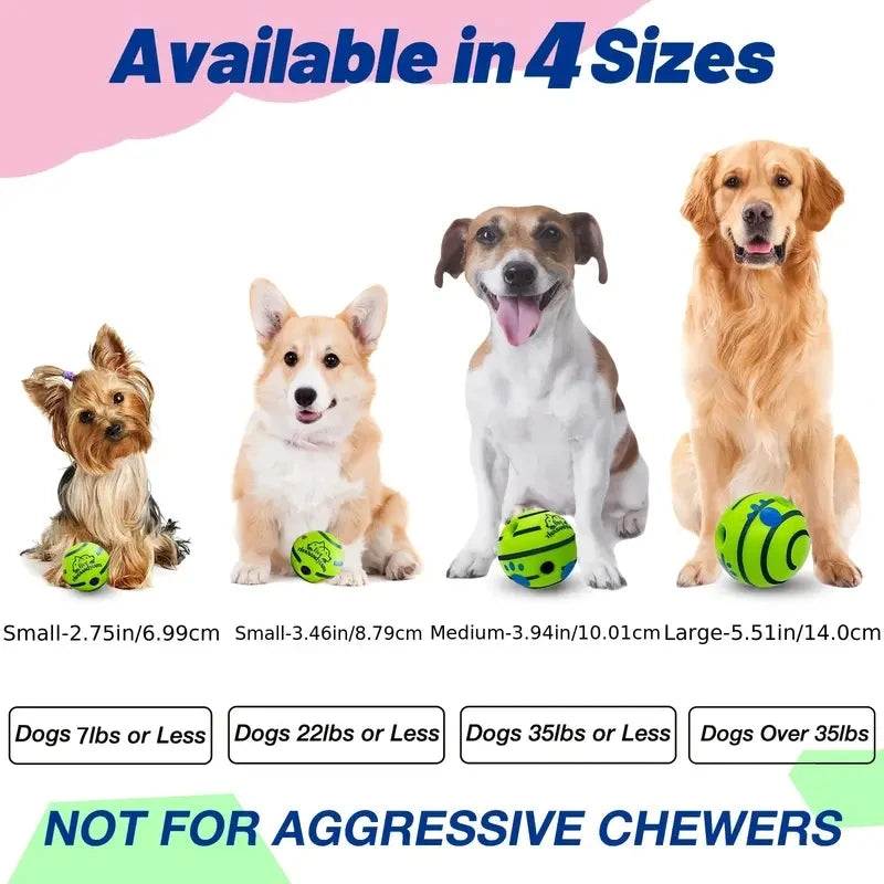Interactive Giggle Ball for Dogs - IQ Training Toy for Mental Stimulation and Engaging Play