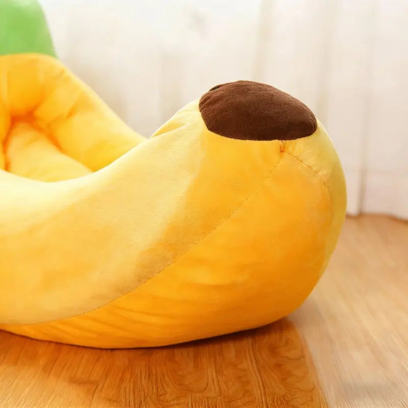 Banana Boat Pet Bed, Shaped Beds, Detachable and Washable, Suitable for Small/Medium Cats/Dogs, Kitten Bed, Universal Design, Comfortable and Soft, Secure Pet Bed